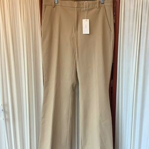 Vince Womens Mid-Rise Italian Stretch-Cotton Chino Pant Desert Tan Size 10 NWT